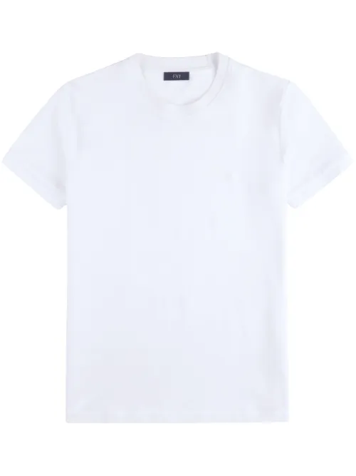 Fay t-shirt en piqué - Blanc - Fay - Modalova