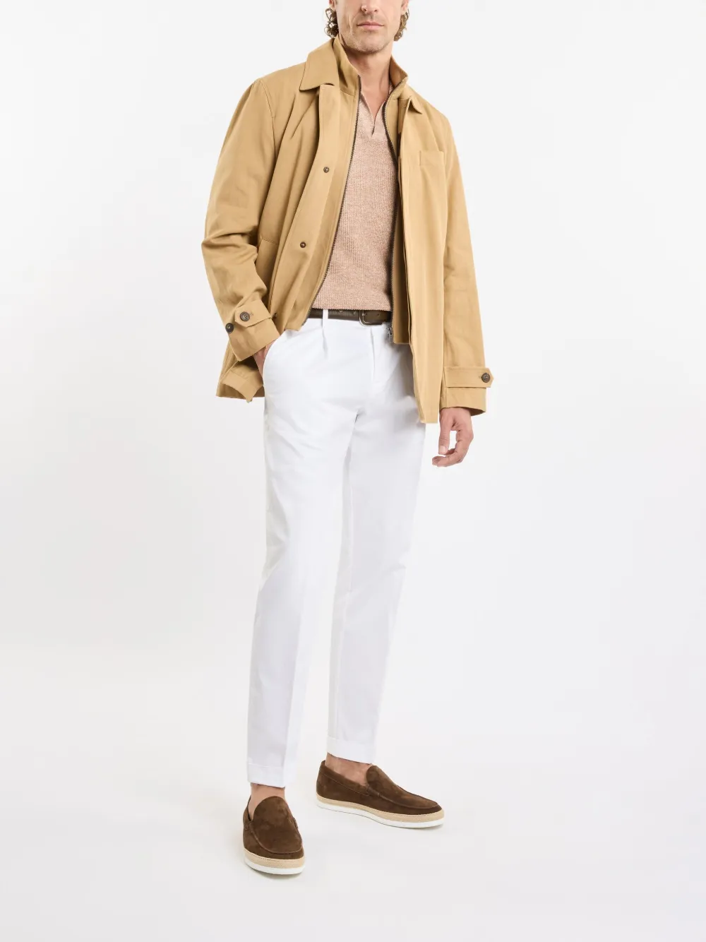 Fay button-up jacket - Beige