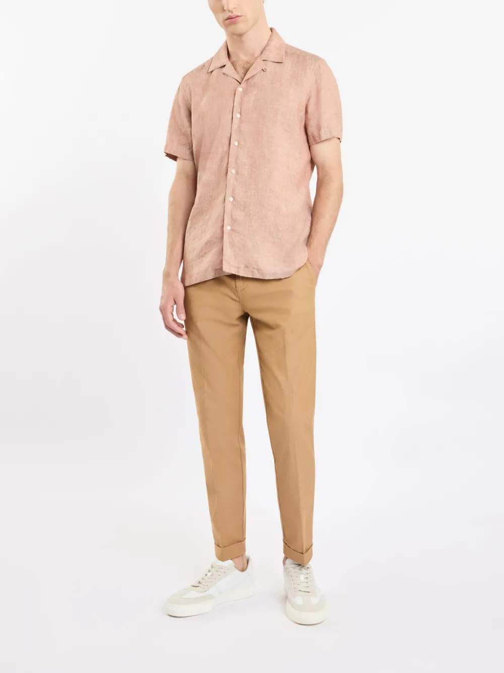 Fay linen shirt - Roze