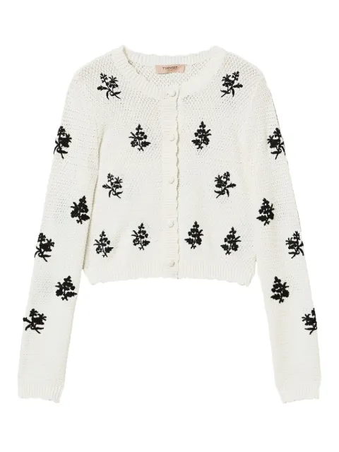 TWINSET cárdigan tejido bordado
