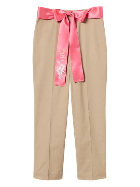 TWINSET pantalones de vestir con tiro alto