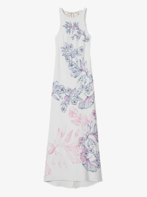 TWINSET vestido largo con estampado floral