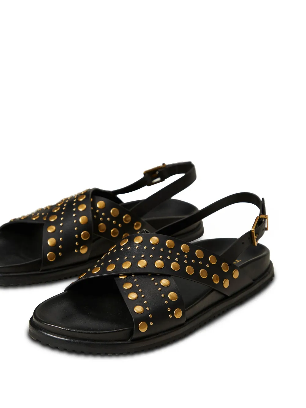 TWINSET CROSSOVER STRAP SANDALS