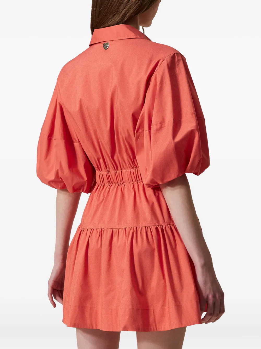 TWINSET Jurk van katoenblend Oranje