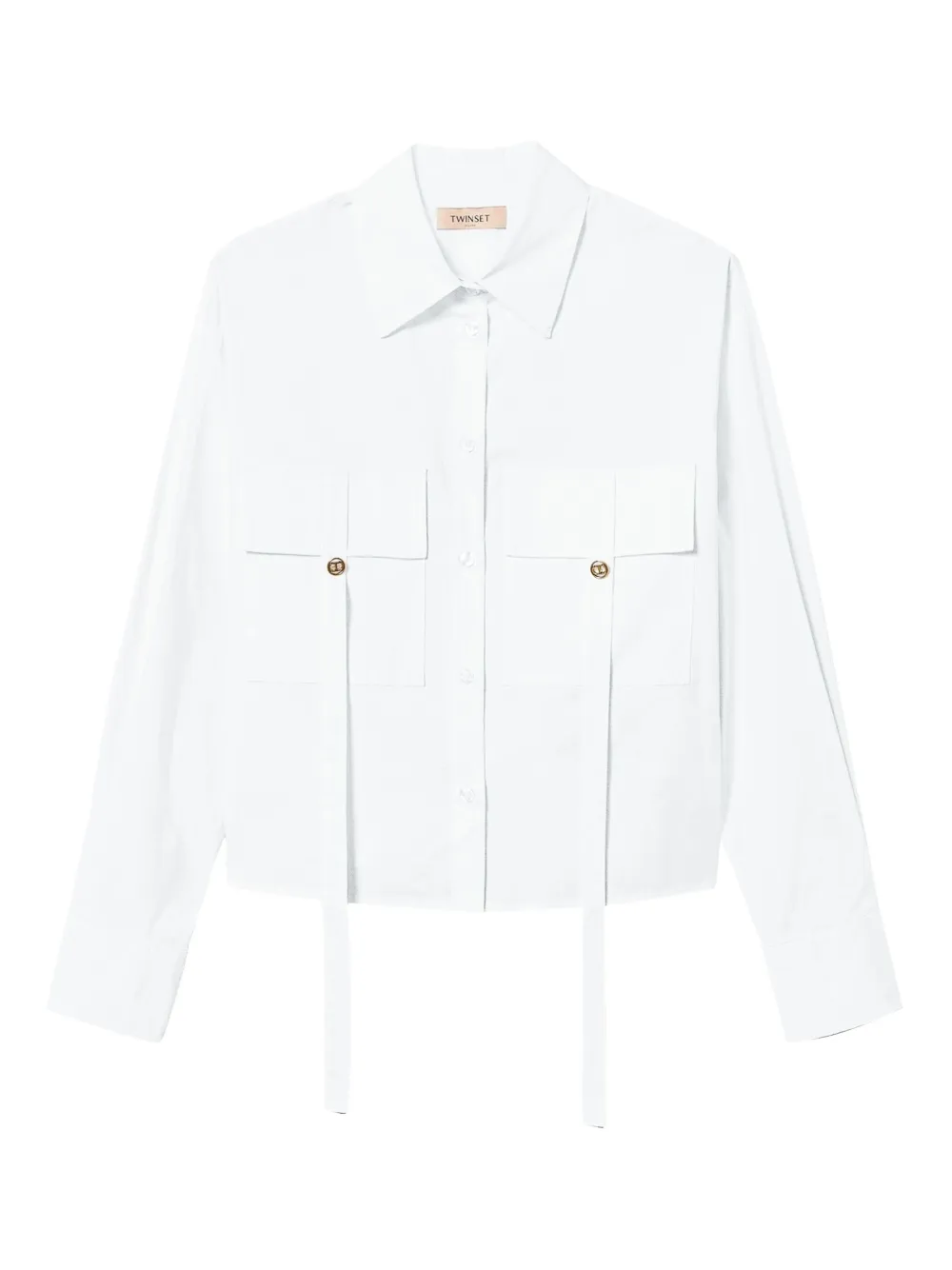 TWINSET camisa con diseño entretejido | blanco | Image 1
