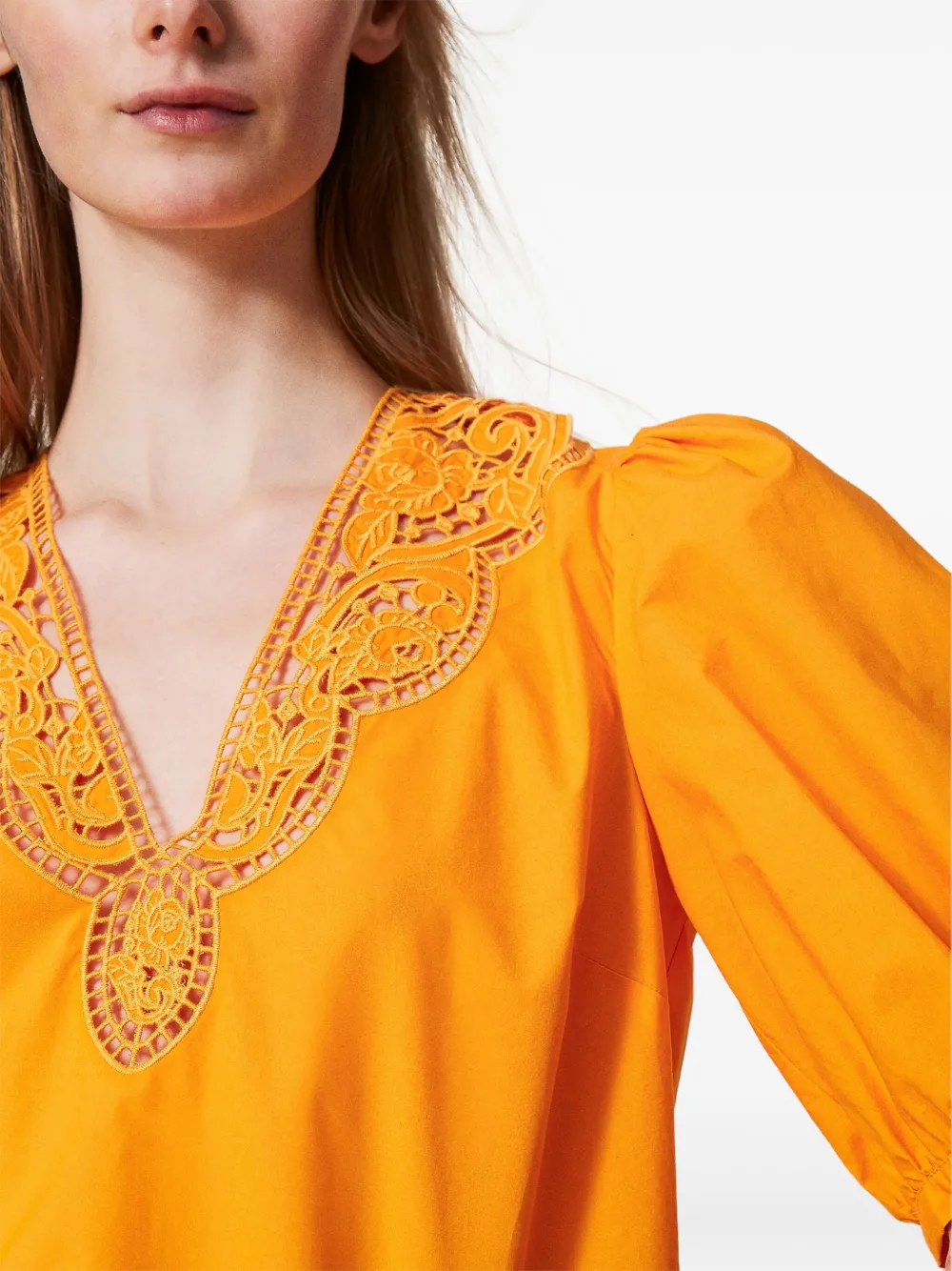 TWINSET BRODERIE-ANGLAISE BLOUSE 