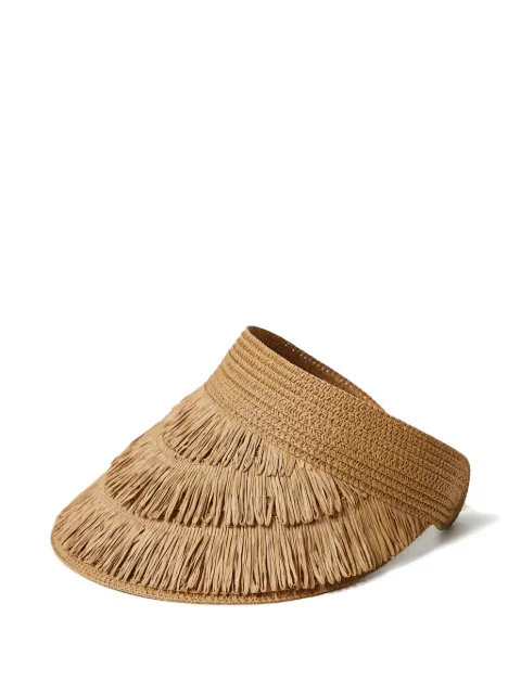 TWINSET fringed-visor hat