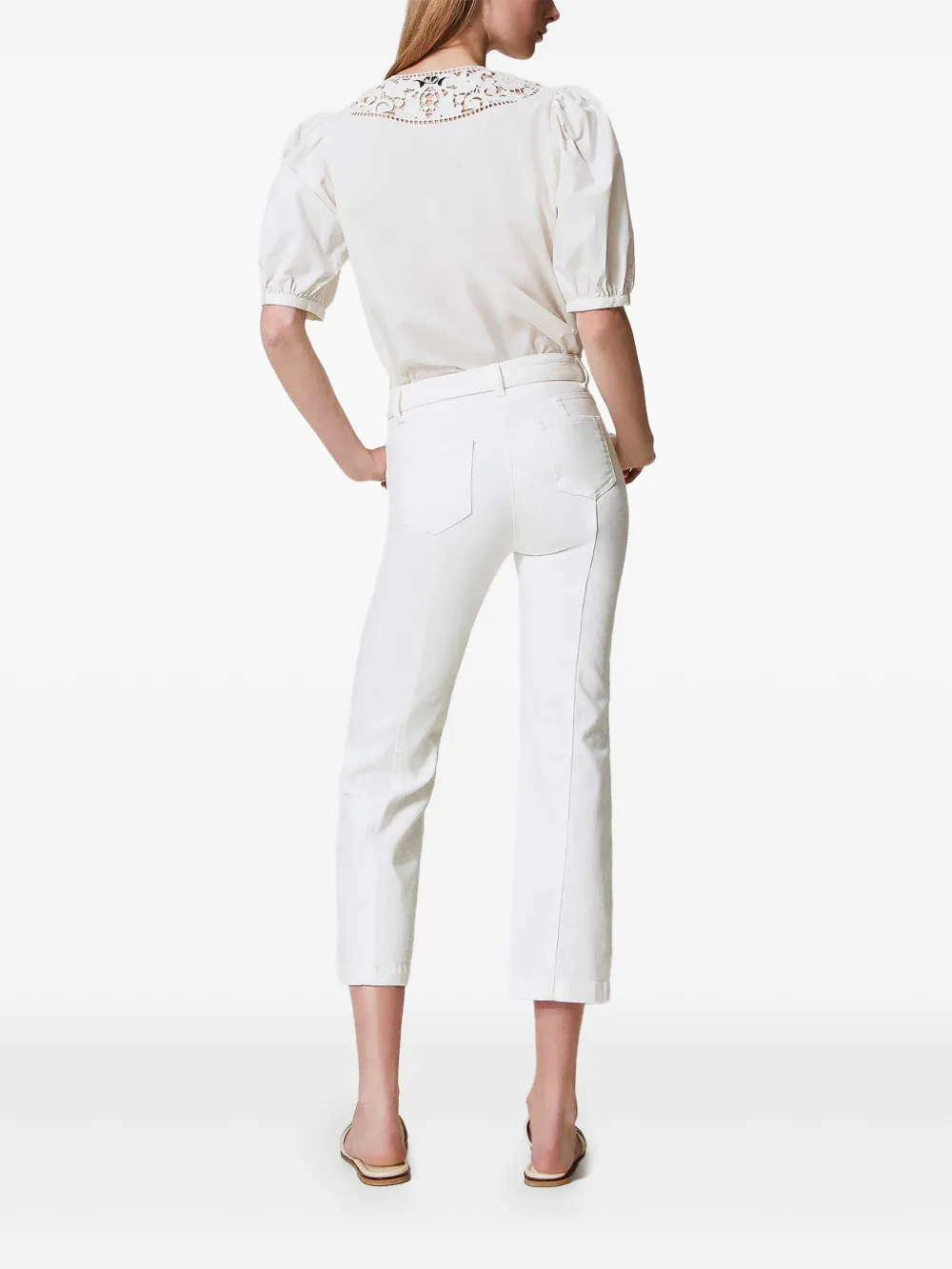 TWINSET BELTED TROUSERS