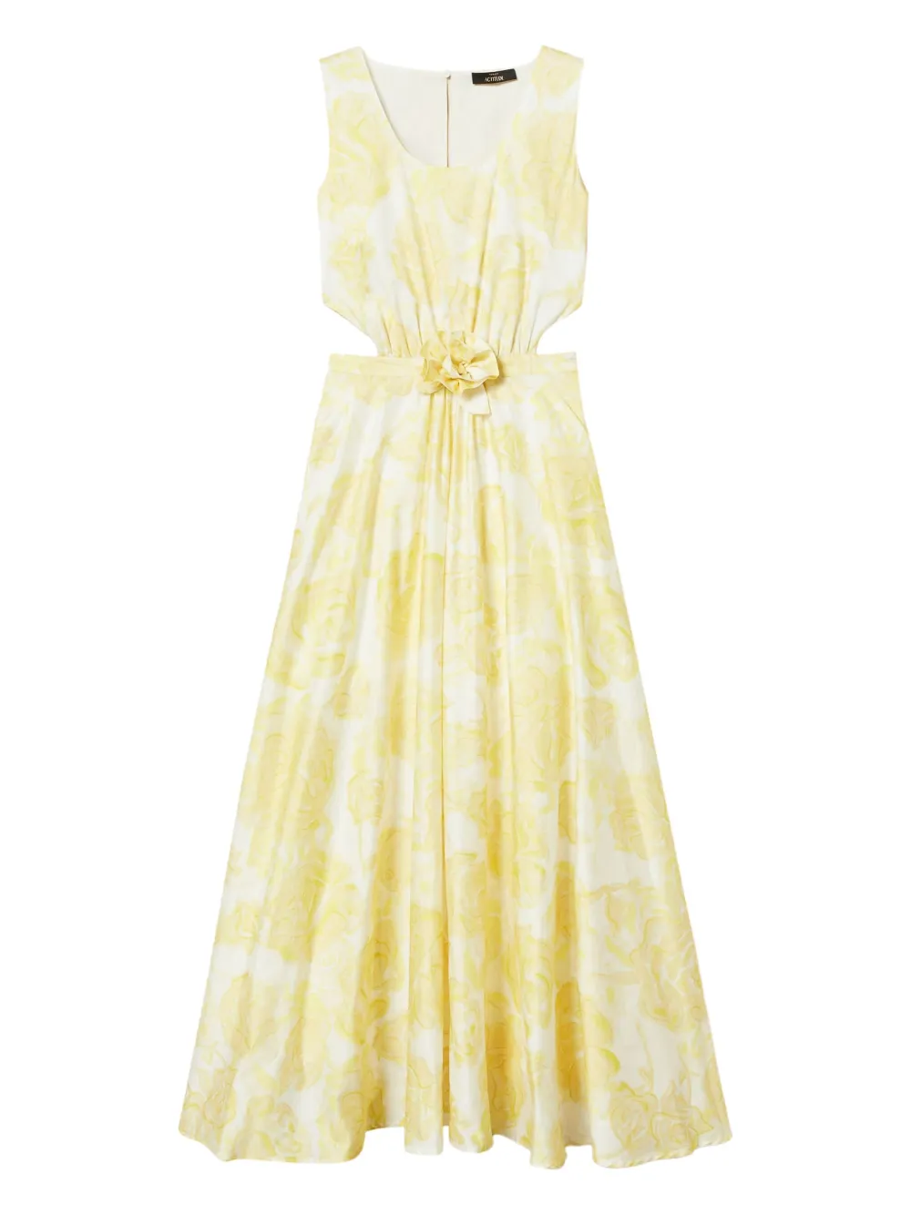 TWINSET Maxi-jurk met bloemenprint Geel
