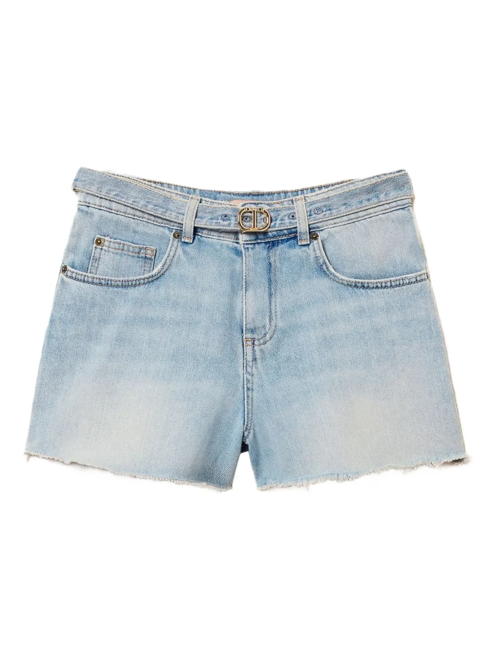 TWINSET Denim shorts 03498_DENIM CHIARO