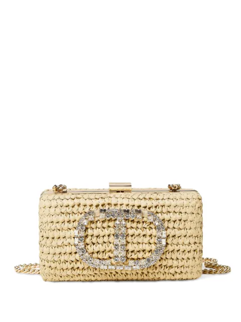 TWINSET bolsa de mano con detalles del logo