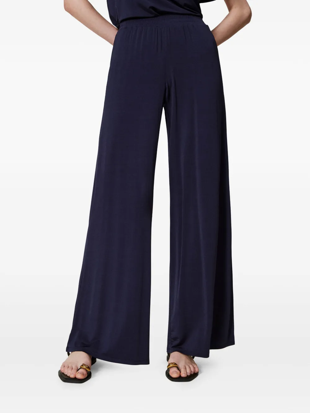 TWINSET Fijngebreide broek Blauw