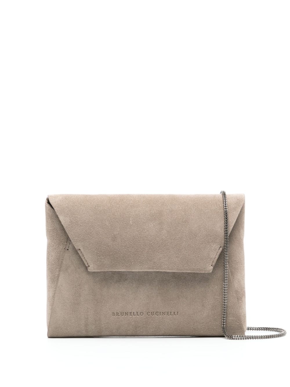 suede clutch bag