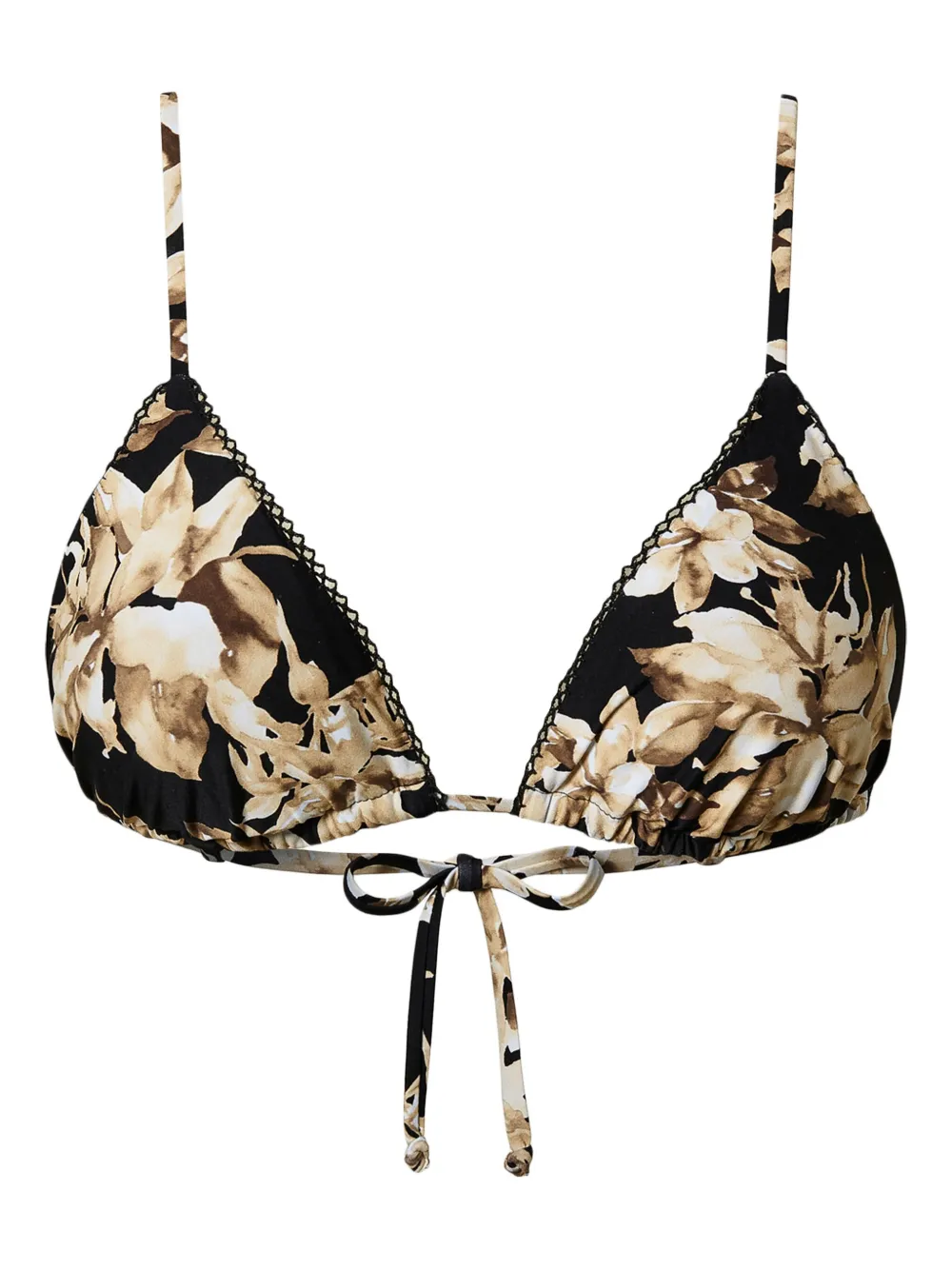 TWINSET Bikinitop met print Beige