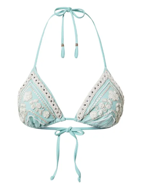 TWINSET bikini con diseño triangular bordado