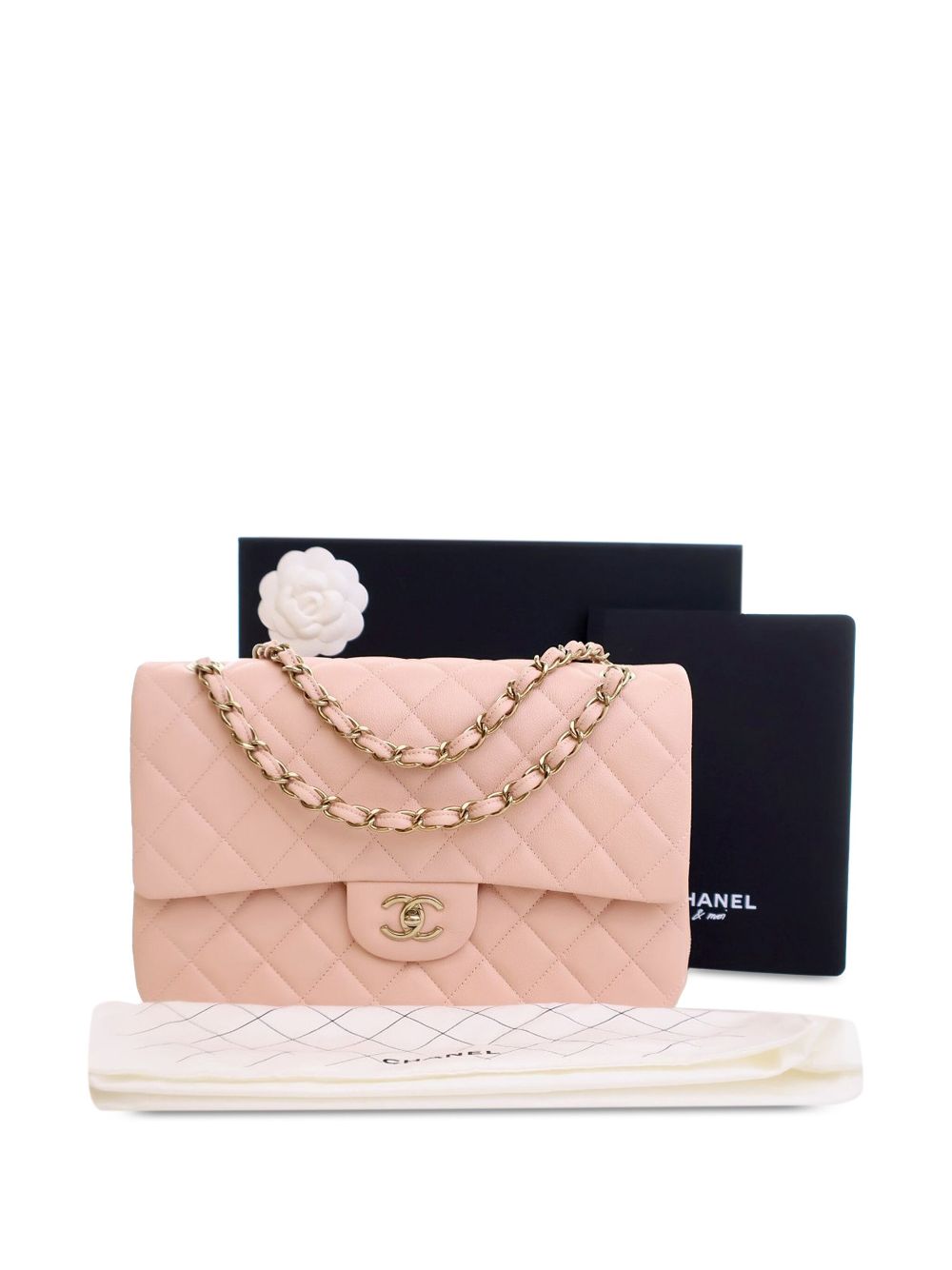 CHANEL 2021-2024 Jumbo Classic Caviar Double Flap shoulder bag Women