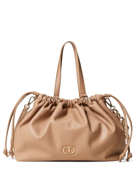 TWINSET ruched tote bag
