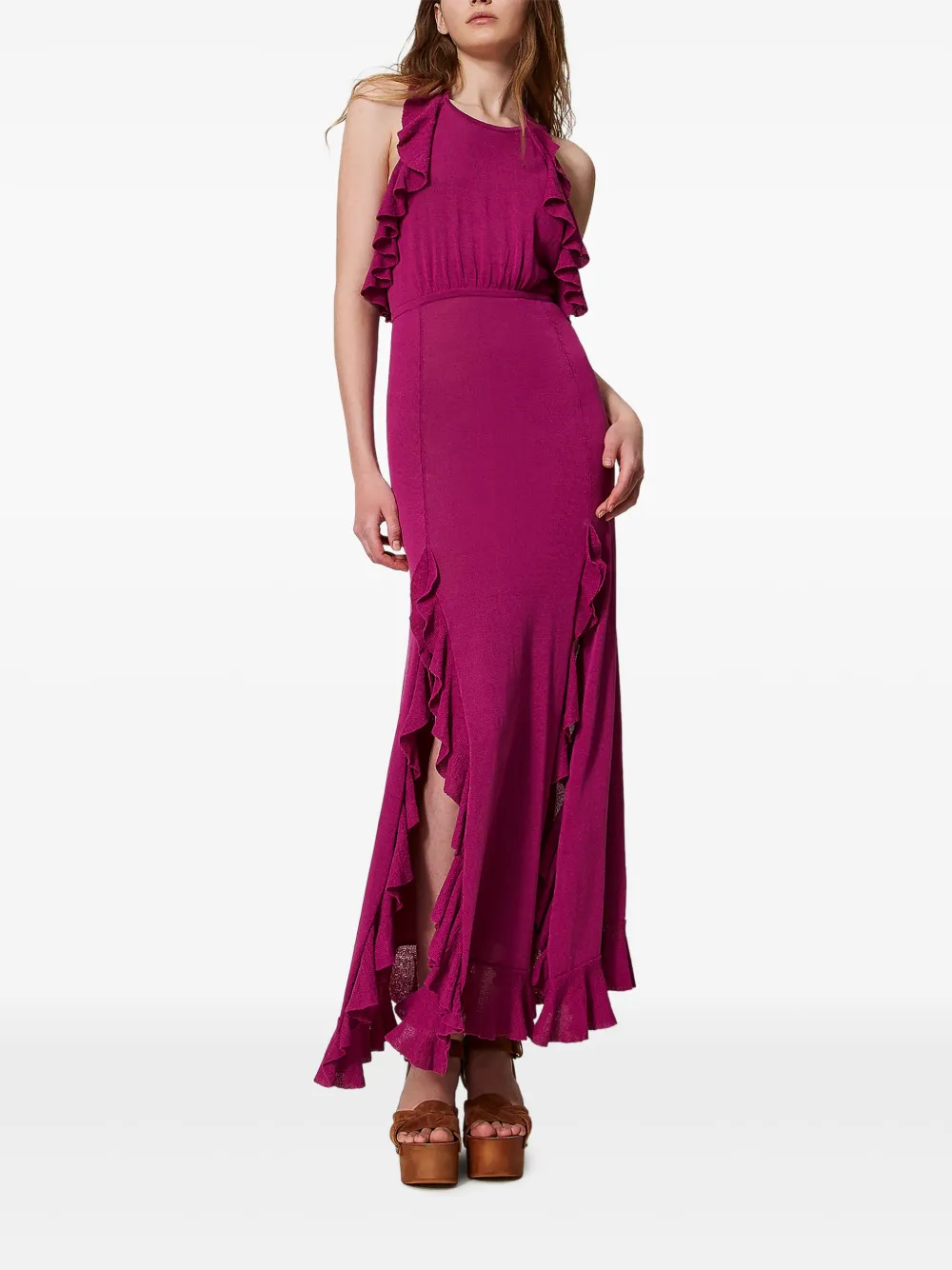 TWINSET Gebreide jurk - Paars