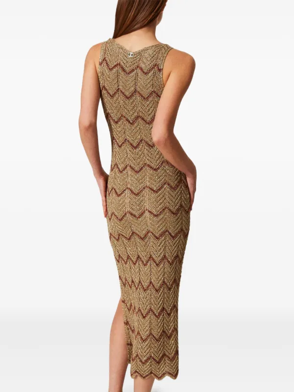 Twinset Knitted Dress - Brown