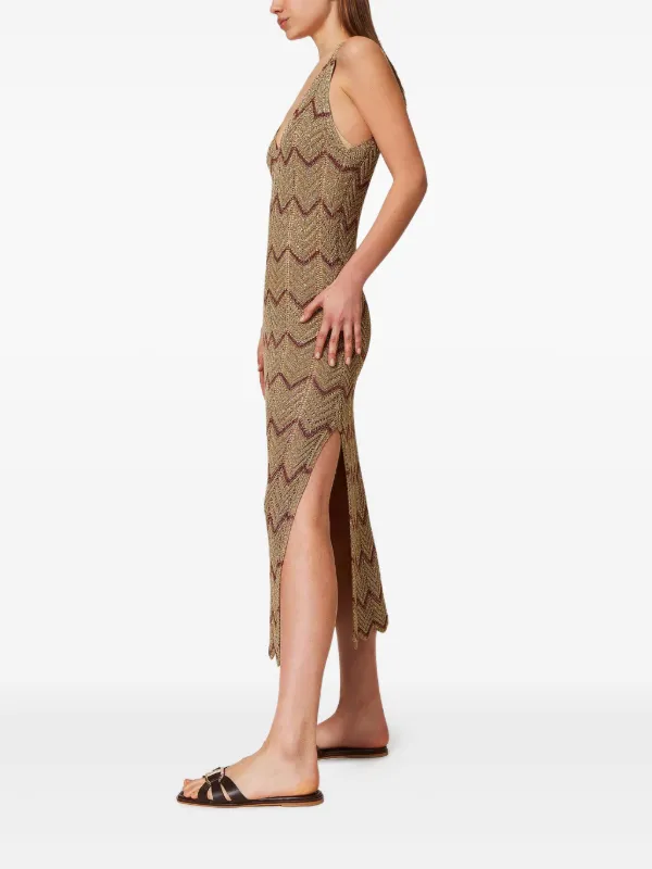 Twinset Knitted Dress - Brown Twinset Knitted Dress - Brown