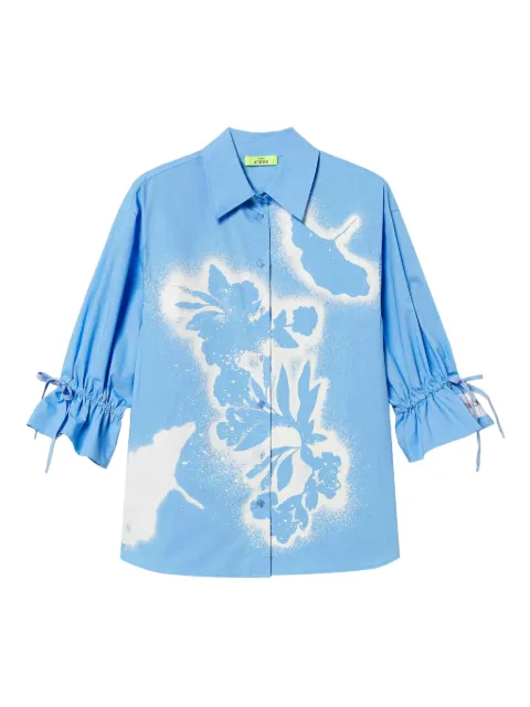 TWINSET spray-paint effect shirt