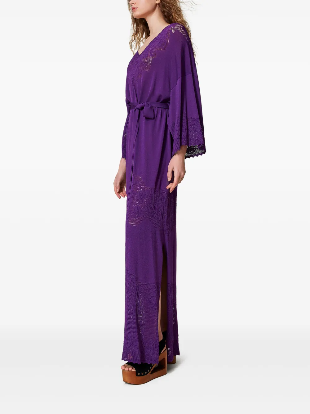 TWINSET Jurk met ceintuur Paars