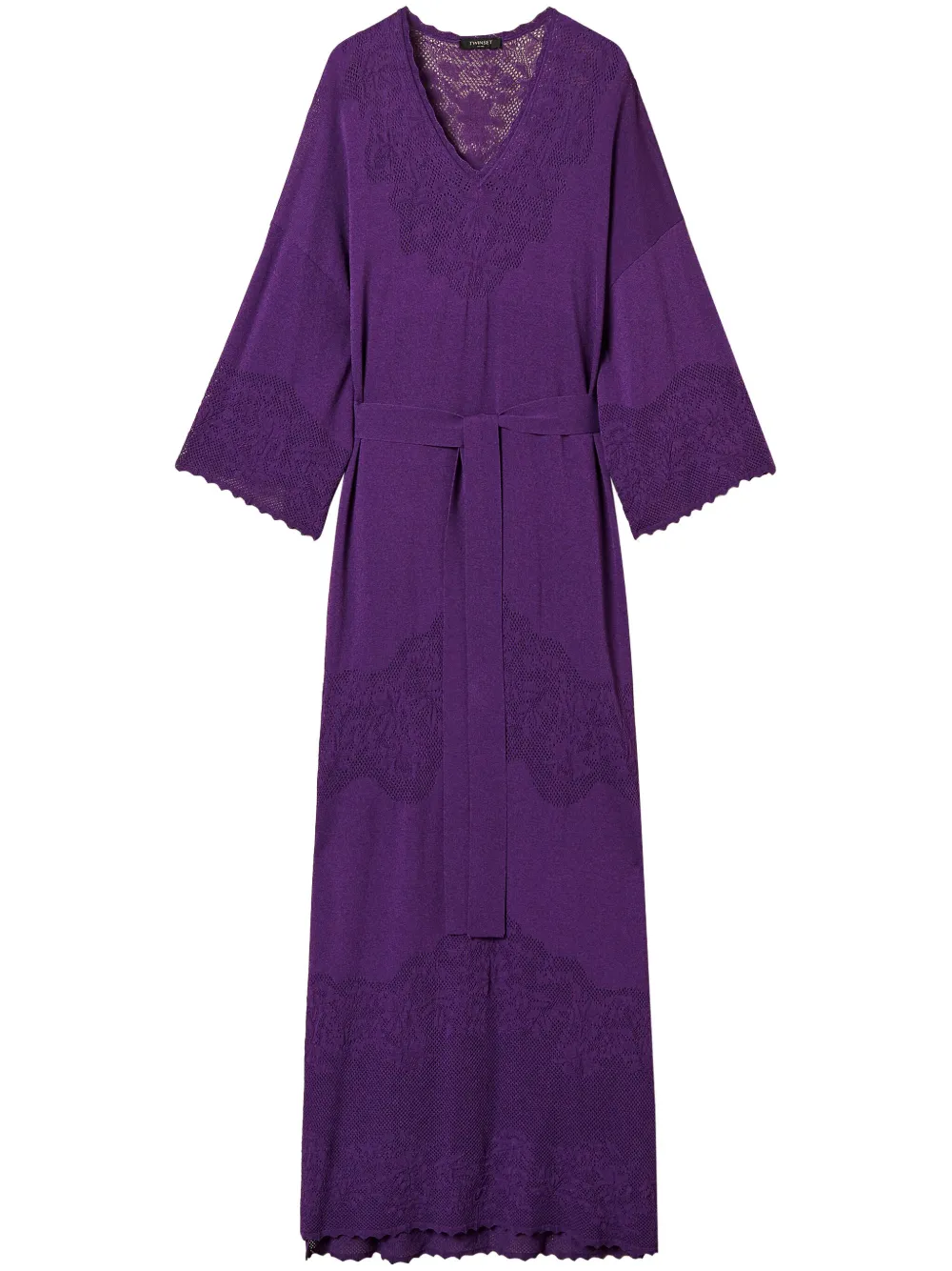 TWINSET Jurk met ceintuur Paars