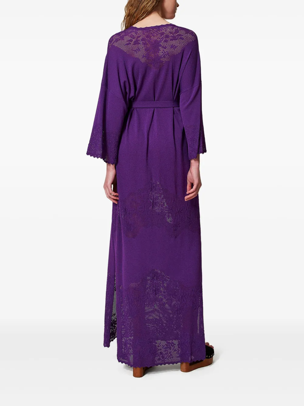 TWINSET Jurk met ceintuur Paars