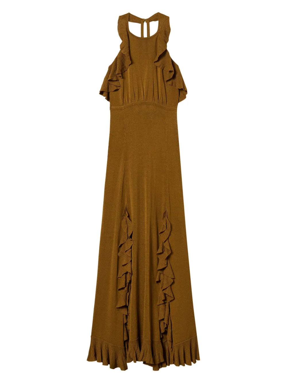 TWINSET Gebreide jurk Bruin