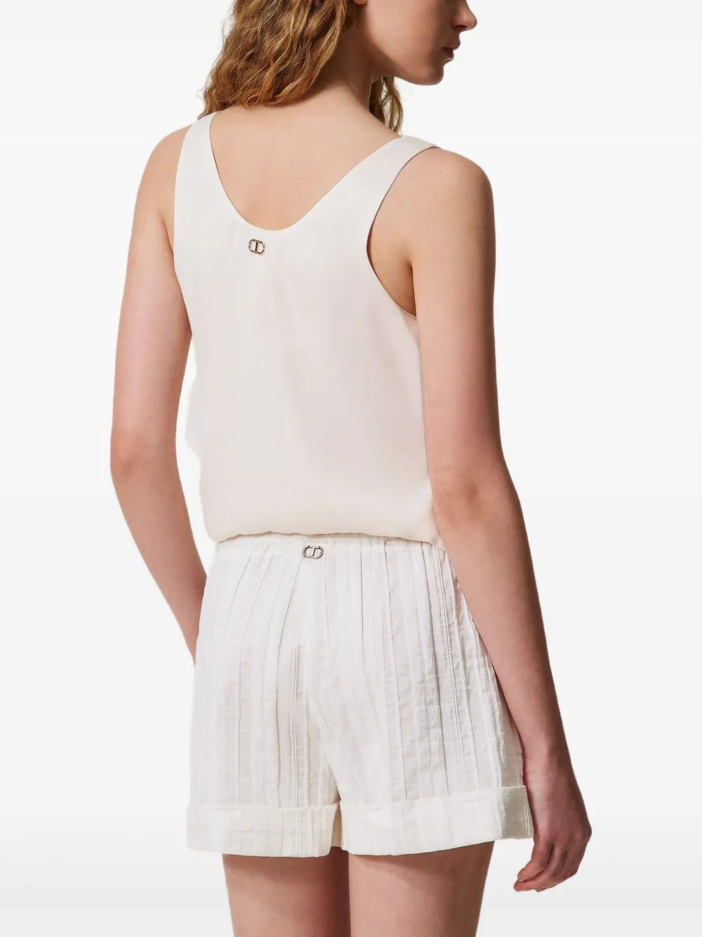 TWINSET Shorts met trekkoord Wit