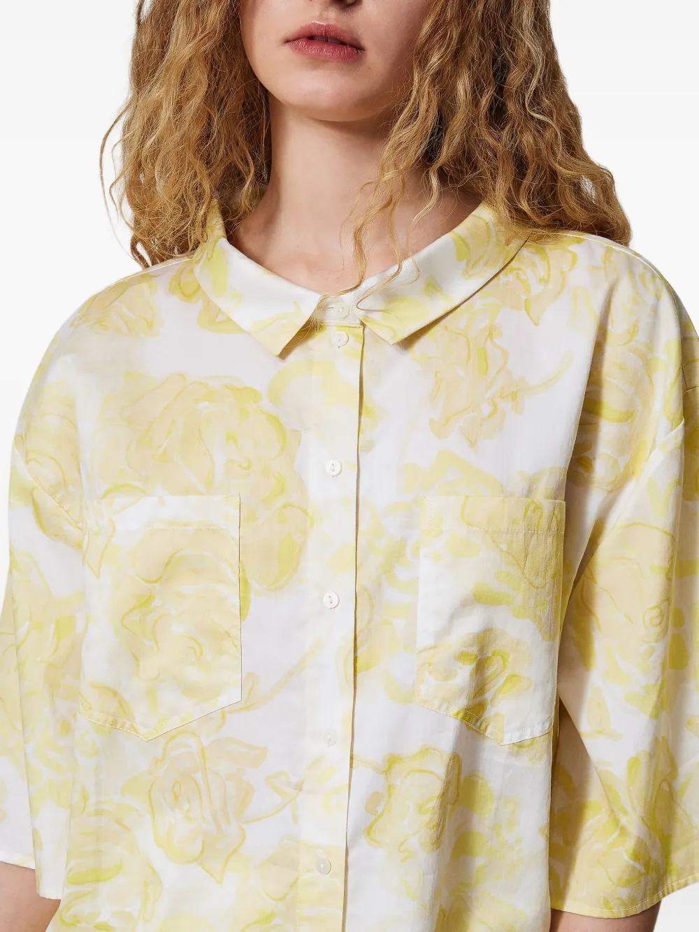 TWINSET Blouse met bloemenprint Geel