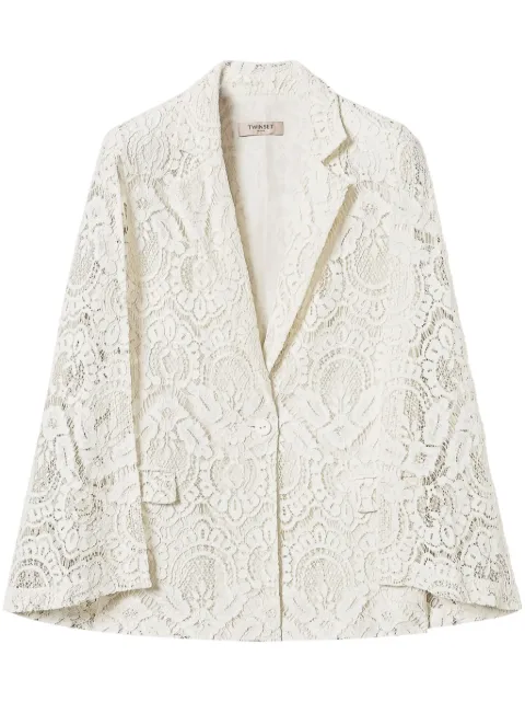 TWINSET blazer de encaje