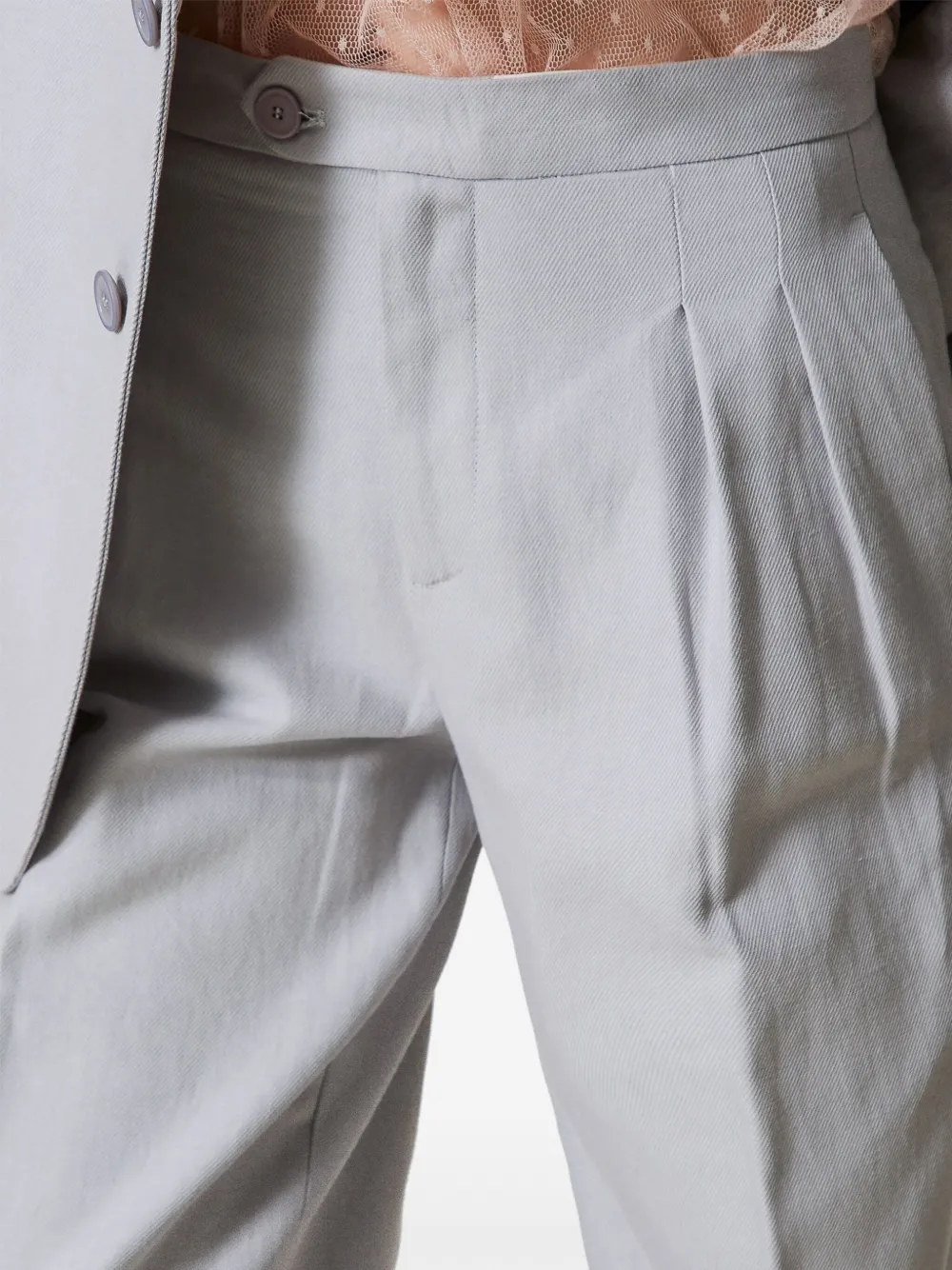 TWINSET Broek met gesmockt detail Grijs