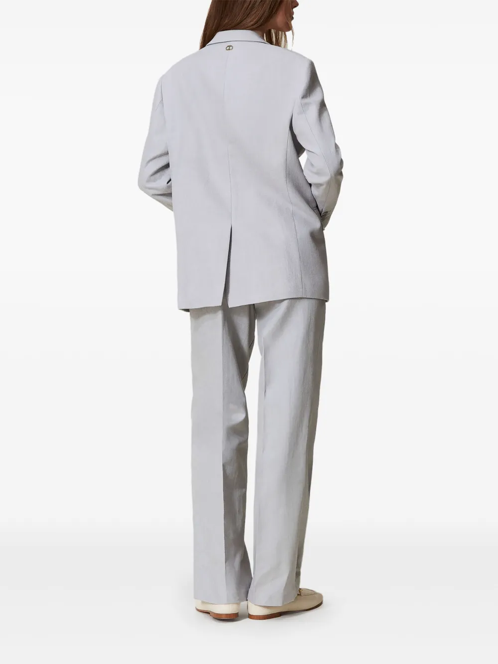 TWINSET Broek met gesmockt detail Grijs