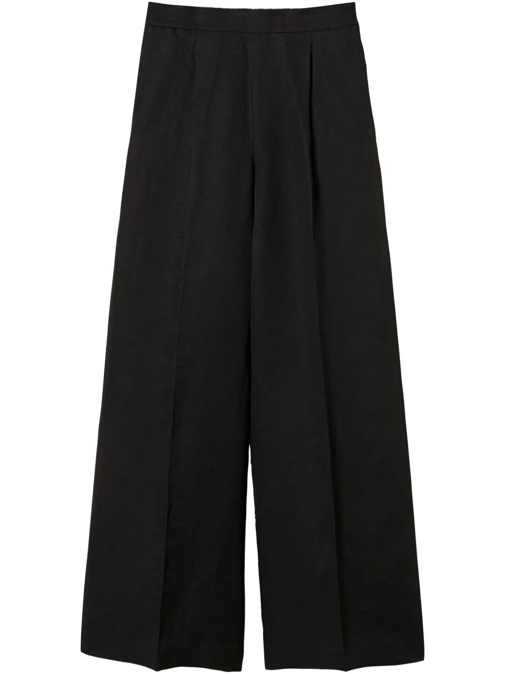 TWINSET Broek met logoplakkaat Zwart