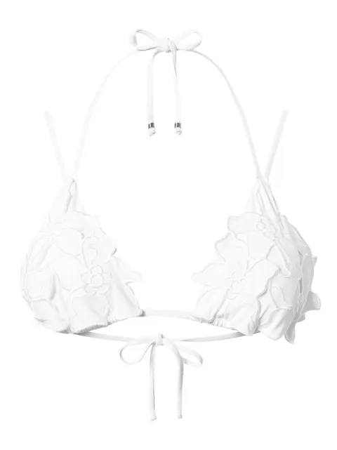 TWINSET top bikini estilo triángulo con aplique floral