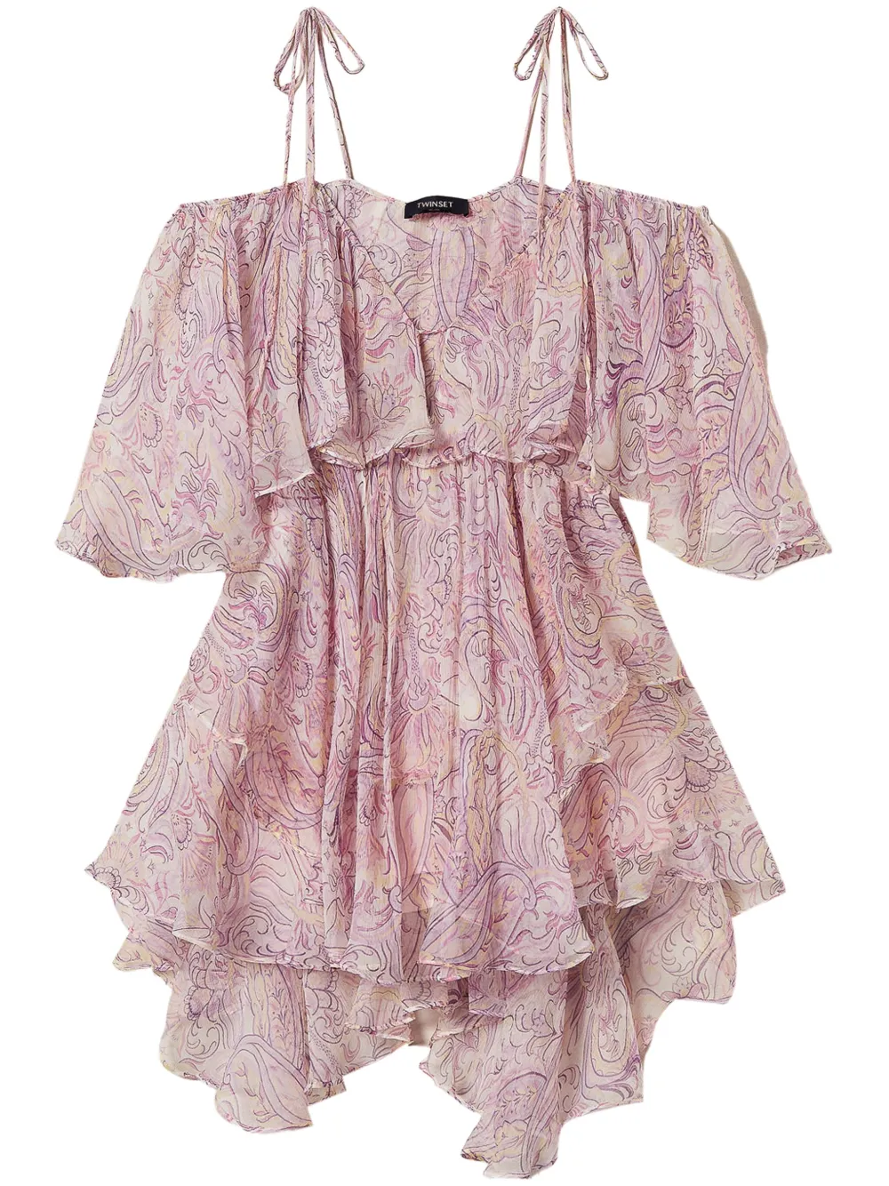 TWINSET robe courte à volants | rose | Image 1