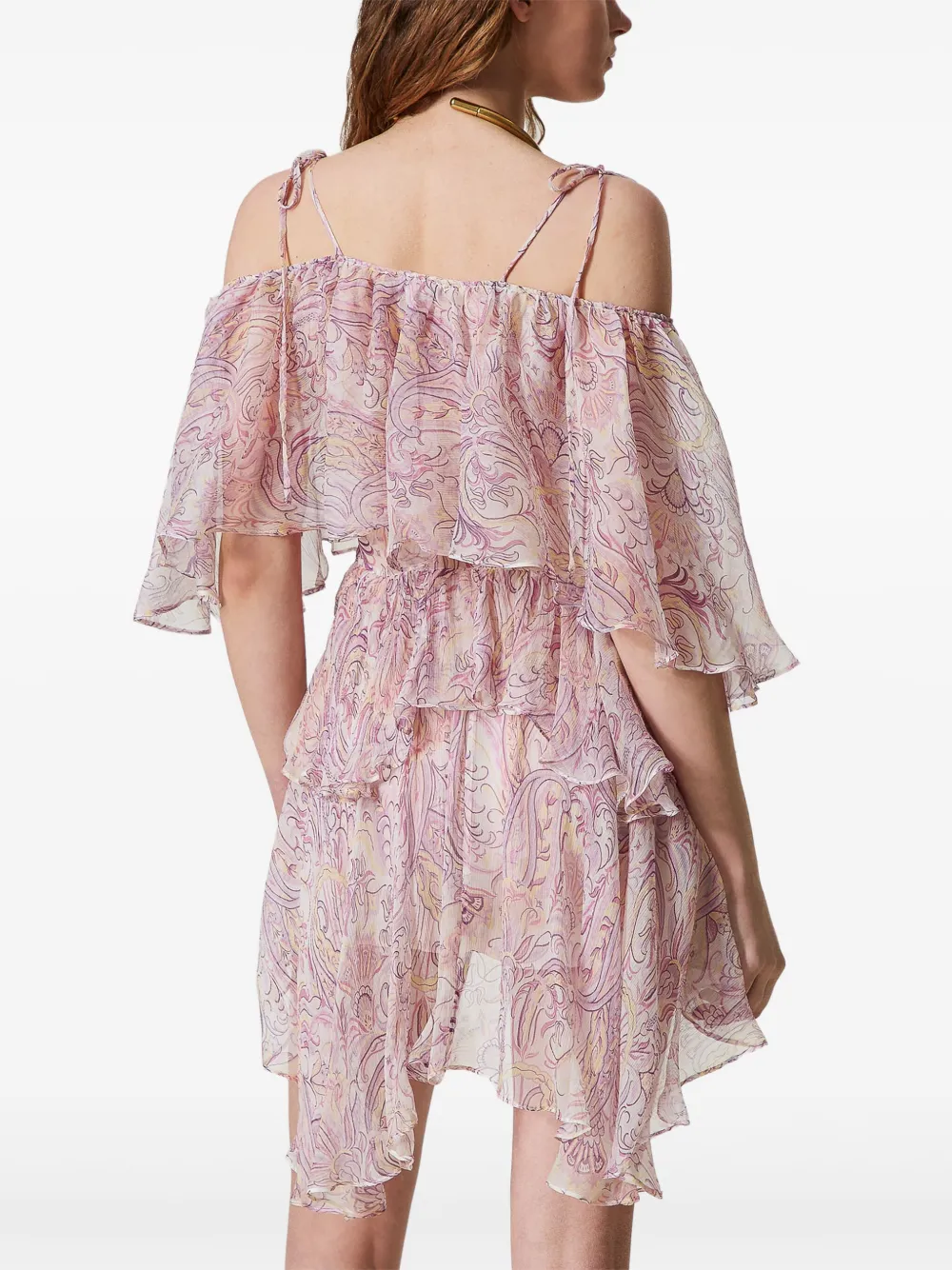 TWINSET Mini-jurk met ruches Roze