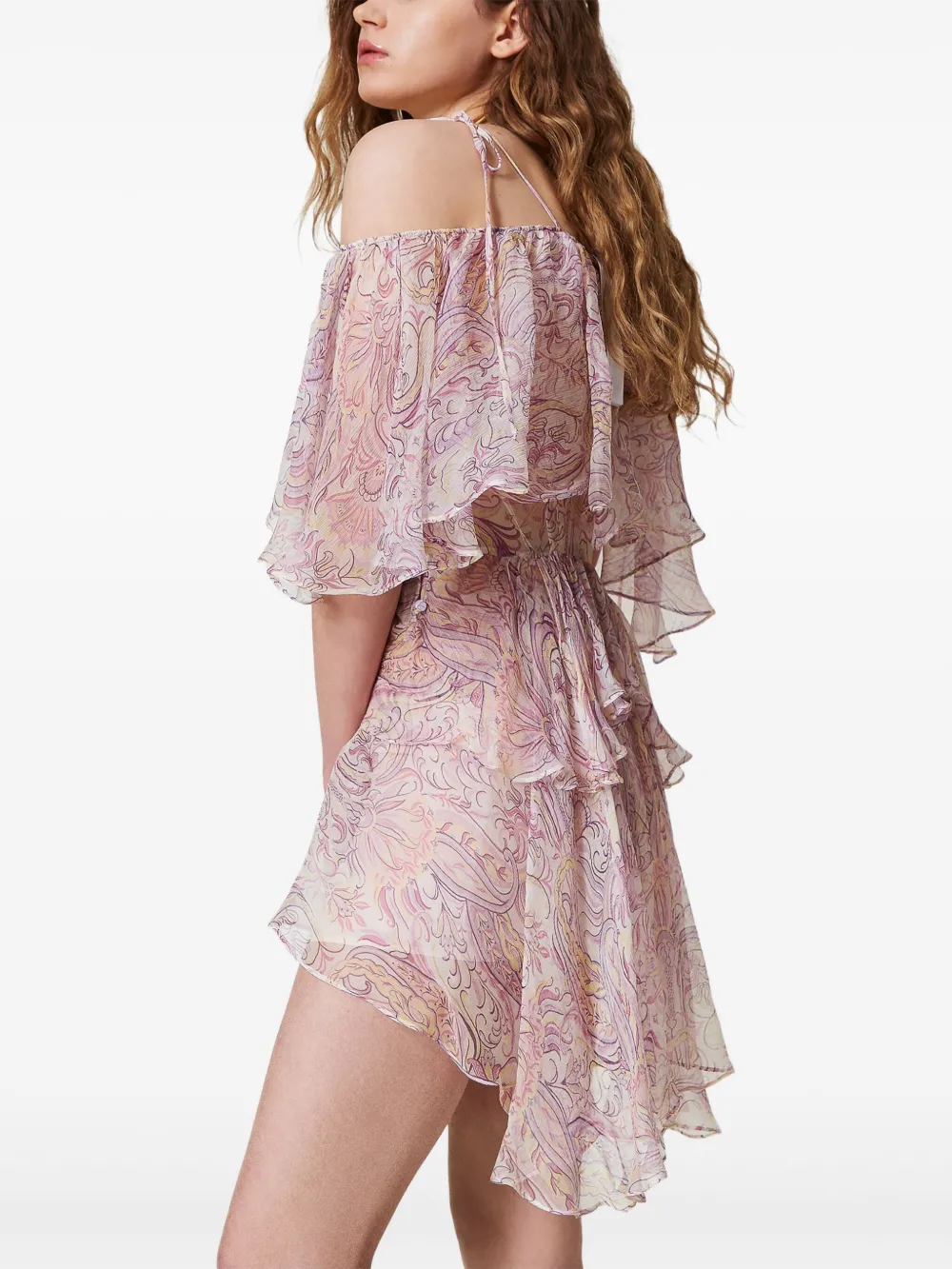 TWINSET Mini-jurk met ruches Roze