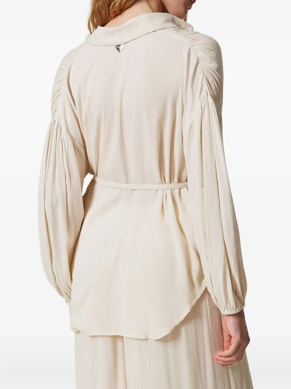 TWINSET Blouse met ceintuur Beige