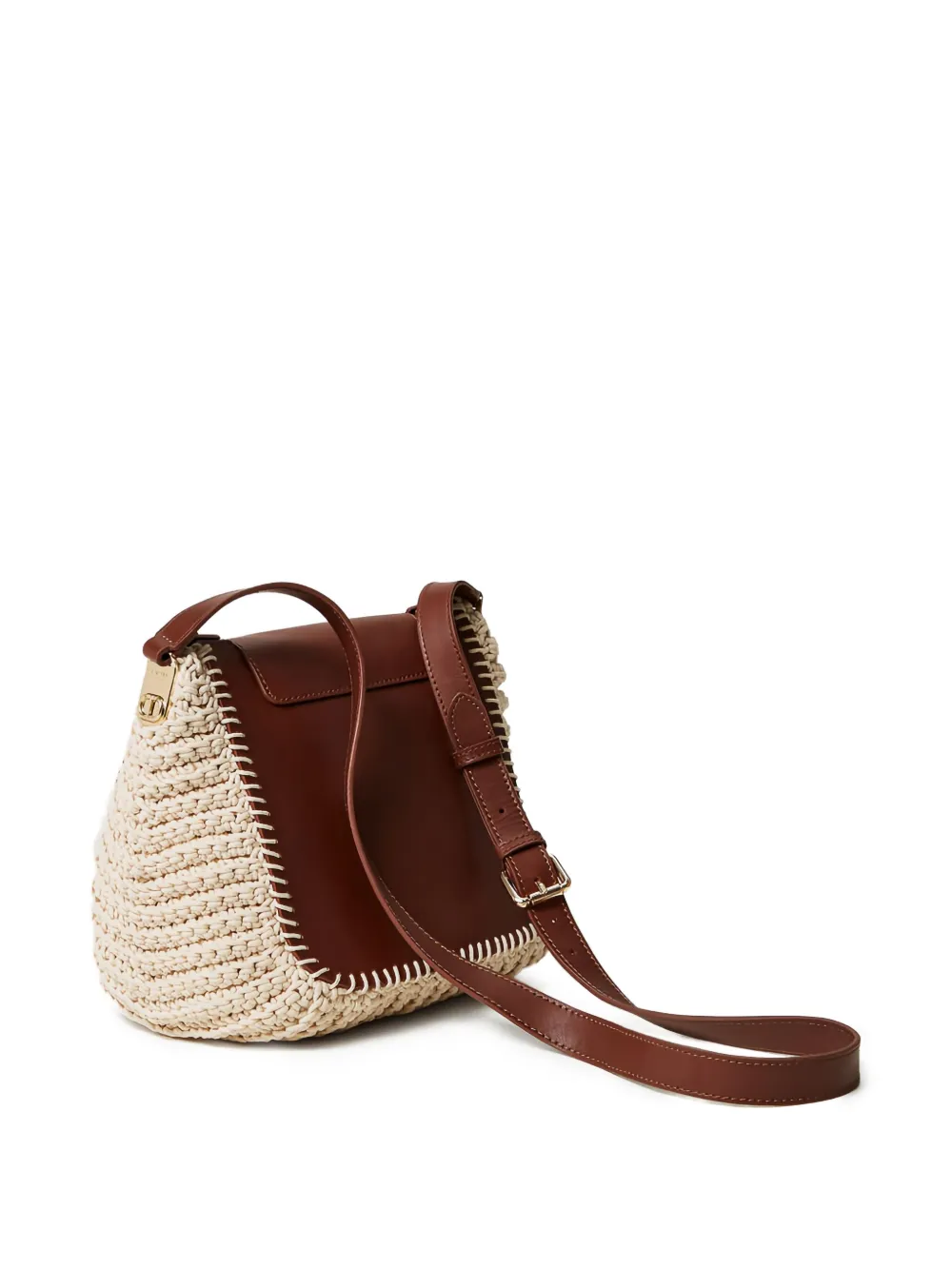 TWINSET panelled leather shoulder bag | Image 2