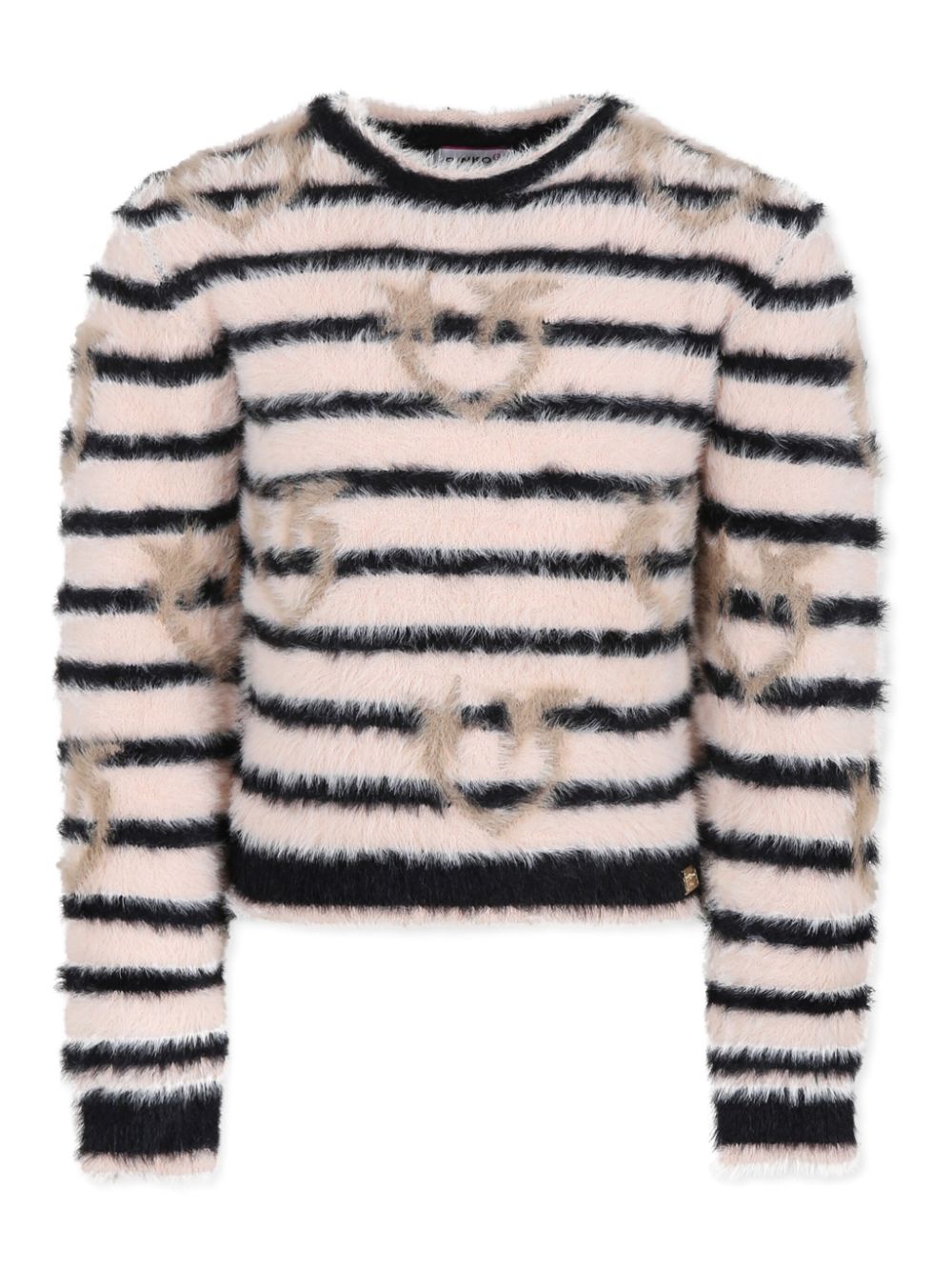 Pinko Kids Love Birds-print sweater - Neutrals