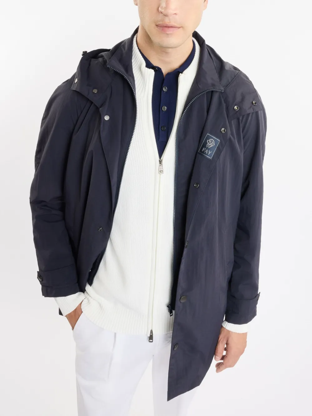 Fay Morning parka Blauw