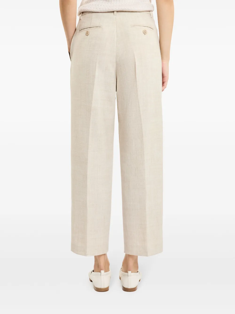 Fay Wollen broek Beige