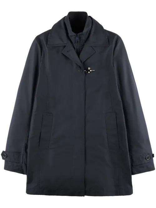 Fay manteau droit Virginia - Bleu - Fay - Modalova