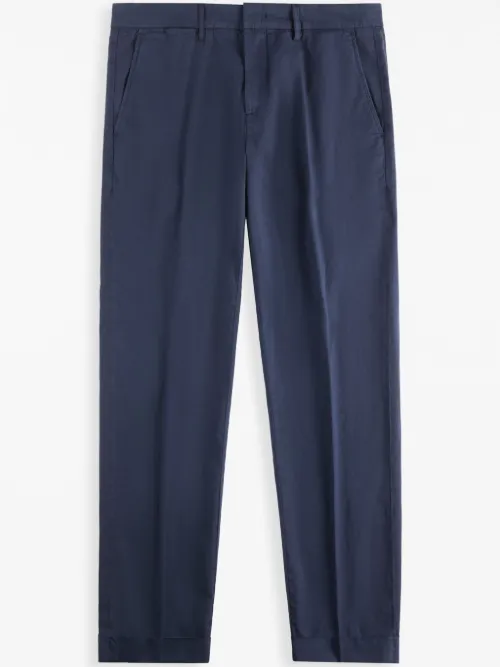 Fay pantalon chino en coton - Bleu - Fay - Modalova