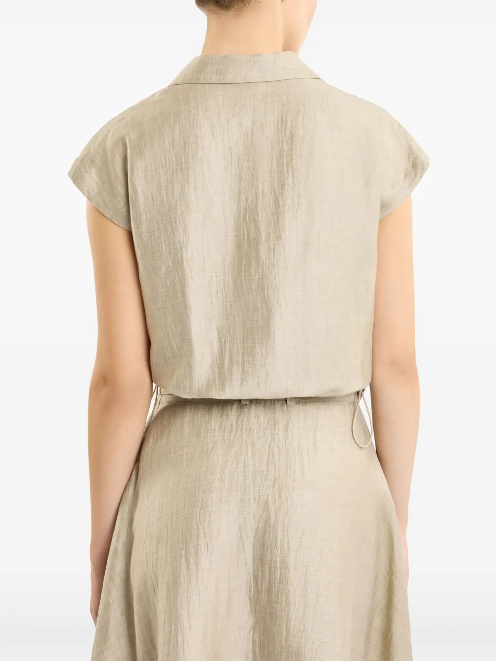 Fay Cropped blouse Beige