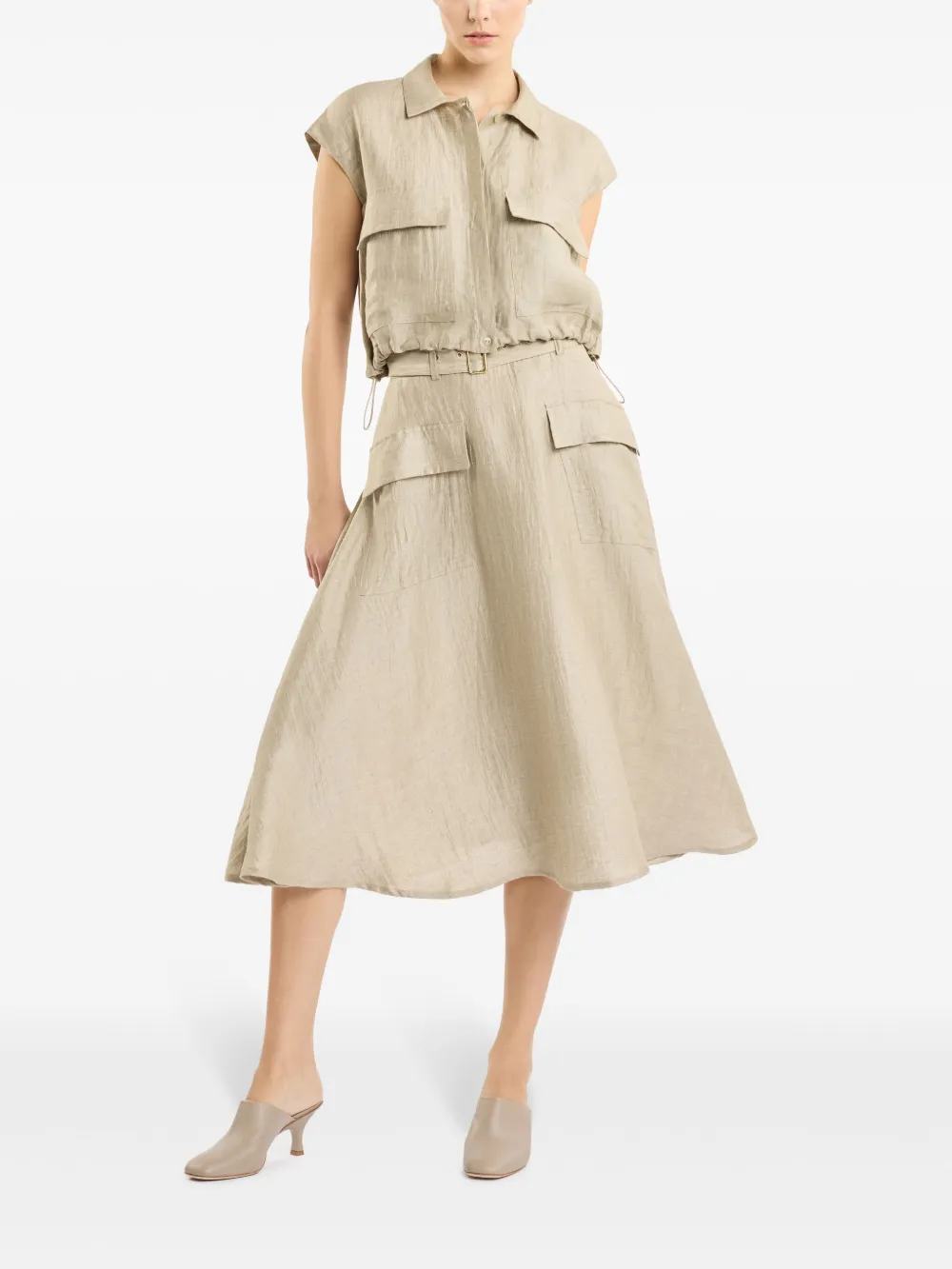 Fay Cropped blouse - Beige