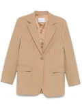 Manuel Ritz sequinned pinstripe blazer - Neutrals