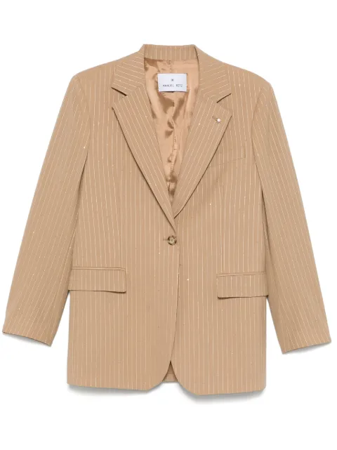 Manuel Ritz sequinned pinstripe blazer